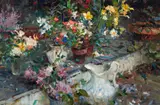Richard Schmid, Spring Flowers, Oil on canvas
