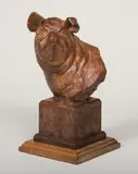 Sandy Scott, Untitled (Pig bust), Bronze, cast 6/65