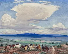 Ila Mae McAfee, Rendezvous, Oil on board