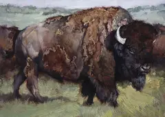Jill Soukup, What Are You Looking At?, Oil on board