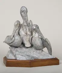 Gerald Balciar, Untitled (Pelicans), Bronze, cast 1/20