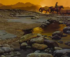 John Leone, Early Start, Oil on board