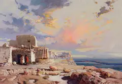 Buck McCain, Pueblo Morning, Oil on canvas