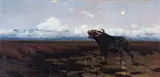 Friedrich Kuhnert, In the Marsh, Oil on board