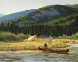 Brett Smith, Meadow Camp, Oil on canvas