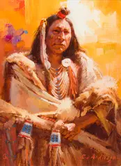 Roy Andersen, Untitled (Indian), Oil on canvas