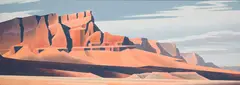 Orange Range by Ed Mell, Oil on linen, sold Aug 2025