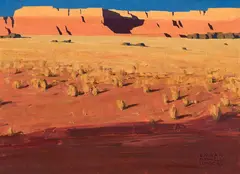Logan Maxwell Hagege, Ghost Ranch Shadow Variations, Oil on linen