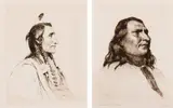 Joseph Henry Sharp, Set of two: Spotted Elk - Sioux; Wolf Ear, Etching