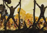 Frank McCarthy, I Was Captured by Comanche Torturers, Gouache