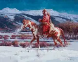 Roy Andersen, Silent Trail, Oil on canvas