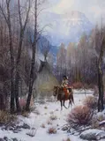 Martin Grelle, Hunter's Morning, Oil on canvas