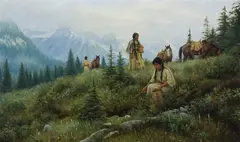 Robert Duncan, Gathering Roots, Oil on board