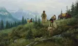 Robert Duncan, Gathering Roots, Oil on board