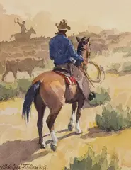 Nicholas Firfires, The Gather, Watercolor