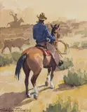 Nicholas Firfires, The Gather, Watercolor