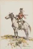 Nick Eggenhofer, Untitled (Indian on horseback)