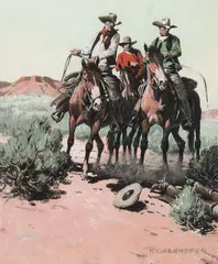 Nick Eggenhofer, Three Mesquiteers, Gouache