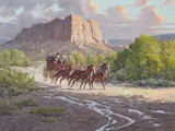 Ron Stewart, Leavin Late, Oil on canvas