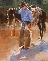 Tom Dorr, Just Thinkin', Oil on canvas