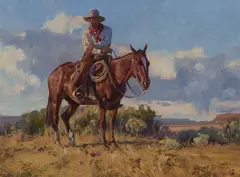 Grant Redden, Wyoming Sun, Oil on board