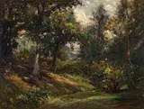 Fremont Ellis, Untitled (Forest), Oil on board
