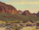 Glenn Dean, Mohave Desert, Oil on board