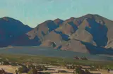 Glenn Dean, Untitled (Riders, Landscape), Oil on canvas
