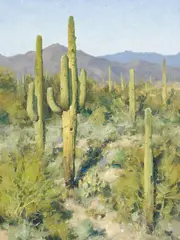 Matt Smith, Tonte Verde Garden, Oil on board