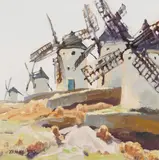 John Moyers, The Land Of Don Quixote, Oil on board