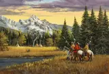Gerry Metz, Return to Camp, Oil on board
