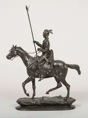Earle Heikka, Cree Brave, Bronze, cast 4/1000