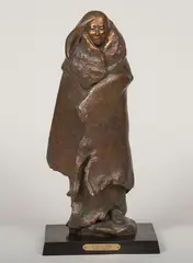 Mandan Robe by Martha Pettigrew, Bronze, cast 4/35, sold Aug 2025