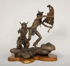 Jerry Anderson, Sioux Smoke Signals, Bronze, cast 18/75