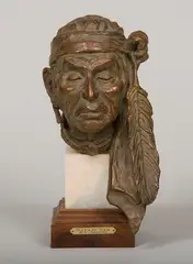 Richard Greeves, Navajo Sam, Bronze, cast Artist Copy #1