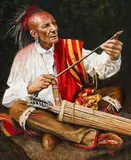 Steve White, Thoughts of His Ancestors, Oil on canvas
