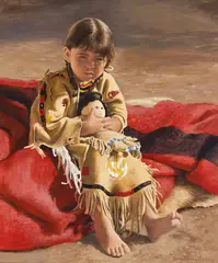 Sherry Harrington, A Child's Life, Acrylic on board