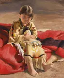 Sherry Harrington, A Child's Life, Acrylic on board