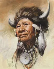 Harley Brown, Walking Buffalo - Stony, Pastel