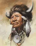 Harley Brown, Walking Buffalo - Stony, Pastel