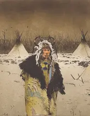 Michael Coleman, Splithorn Bonnet, Etching and Watercolor