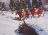 Jim Norton, Fresh Tracks in the Snow, Oil on canvas