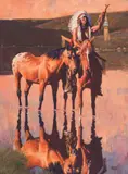 David Mann, The Raised Pipe, Oil on canvas