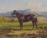 Olaf Wieghorst, Omera's Linda, Oil on canvas