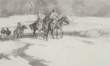 Tom Lovell, Catchers of Wild Horses study