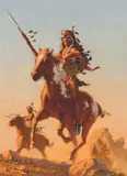 Frank McCarthy, The Scout, Oil on board