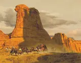 Frank McCarthy, Turning the Leader, Oil on board