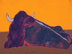 Fritz Scholder, Buffalo Back, Acrylic on canvas