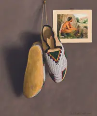 William Acheff, One Hunter, Oil on canvas