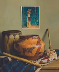 Night Song by William Acheff, Oil on canvas, sold Apr 2025